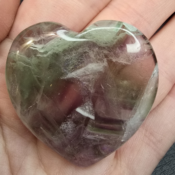 Eclectic Wallflower Other - Fluorite Mini Heart Carving